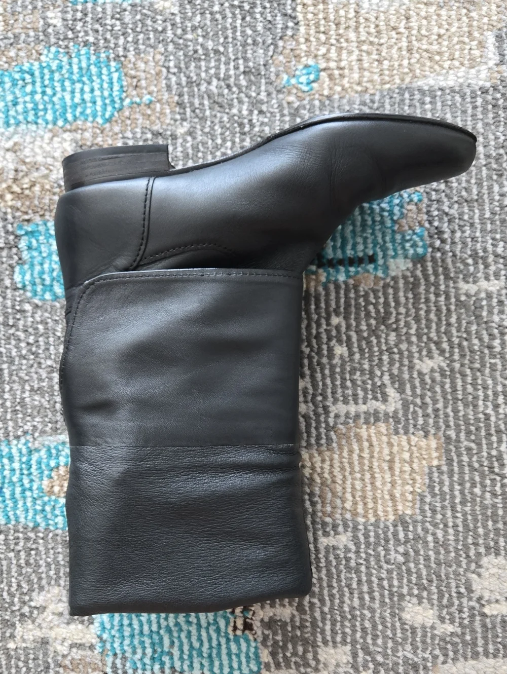Coach Benita Women's Tall Leather Riding Boots - Black, Size 5
